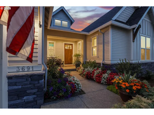 a front view of a house