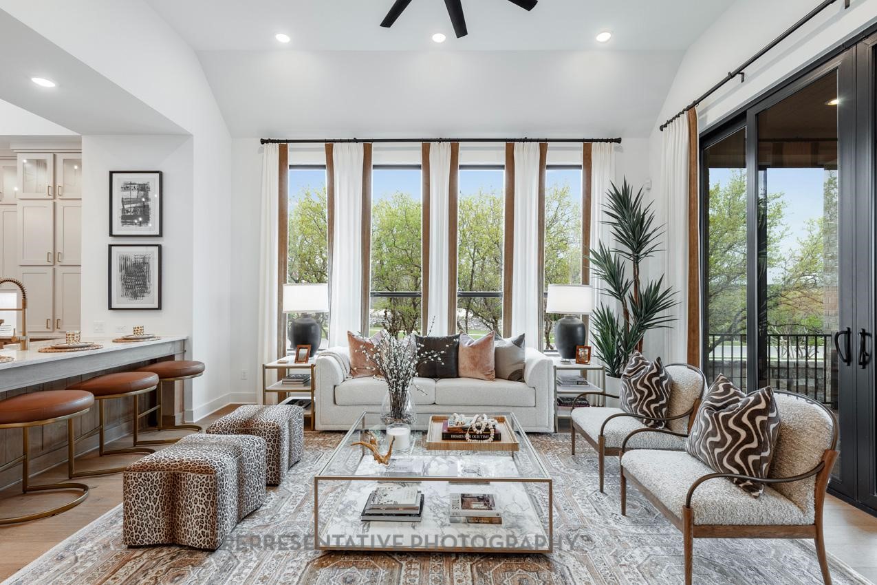 8911 Blue Grotto Lane Manvel, TX 77578 - Photo 4 of 34 a living room with furniture and a large window