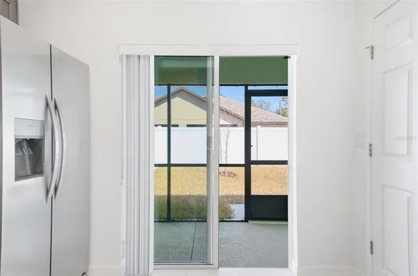 a backyard of a house