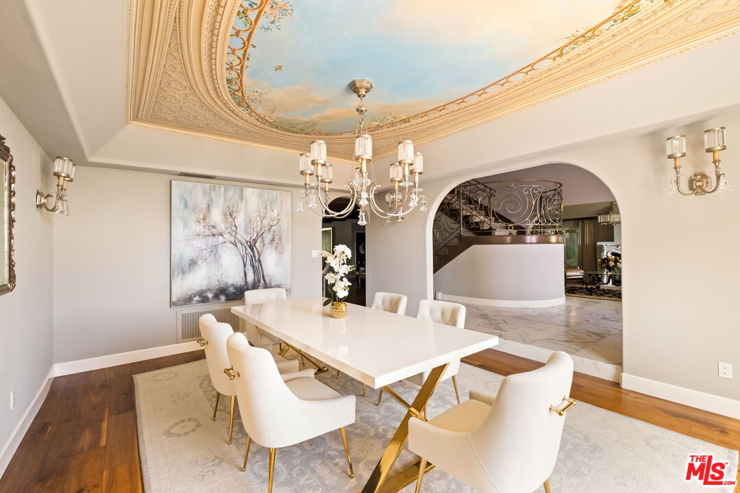 1047 East Pomello Drive Claremont, CA 91711 - Photo 26 of 73 a view of a dining room with furniture and wooden floor