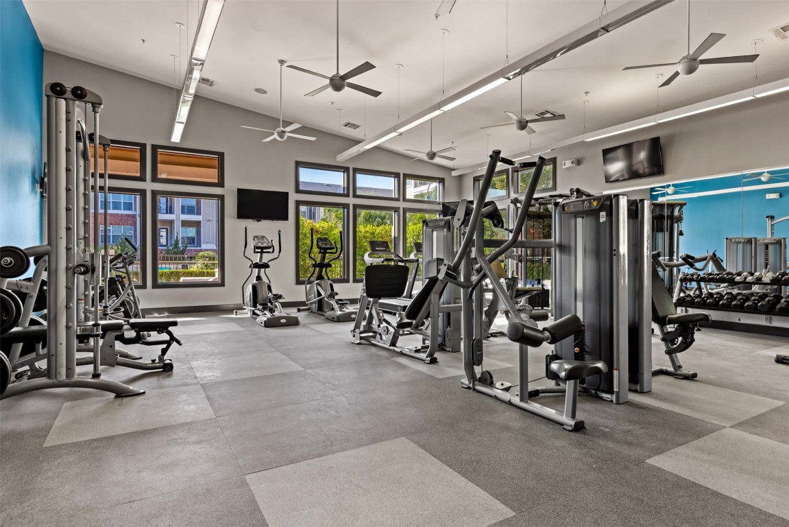 9308 South 1st Beach, Unit 830 Austin, TX 78748 - Photo 22 of 23 a view of a room with gym equipment
