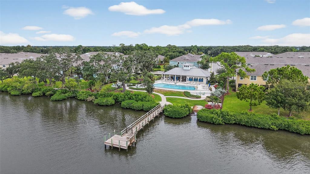 2007 Palm Key Avenue Oldsmar, FL 34677 - Photo 50 of 54 an aerial view of a house with outdoor space lake view and houses with swimming pool