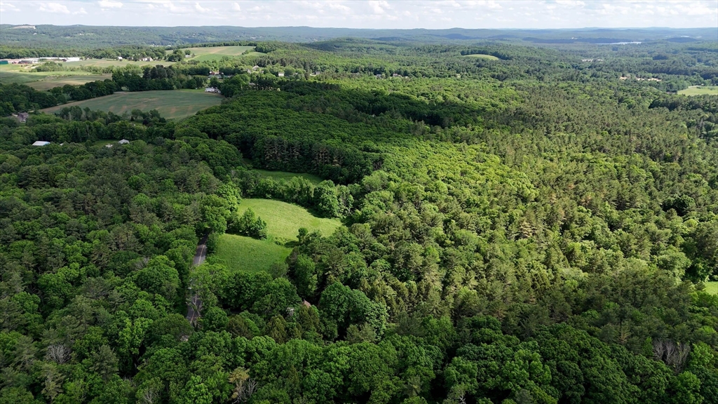 0 Brooks Pond Road Spencer, MA 01562 - Photo 7 of 16 a view of a lush green forest with trees and some houses