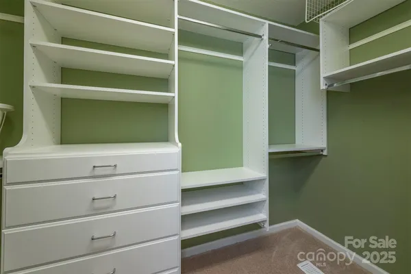 a view of walk in closet