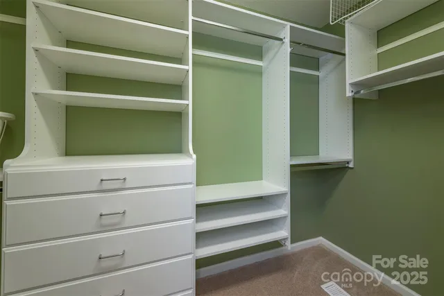 a view of walk in closet