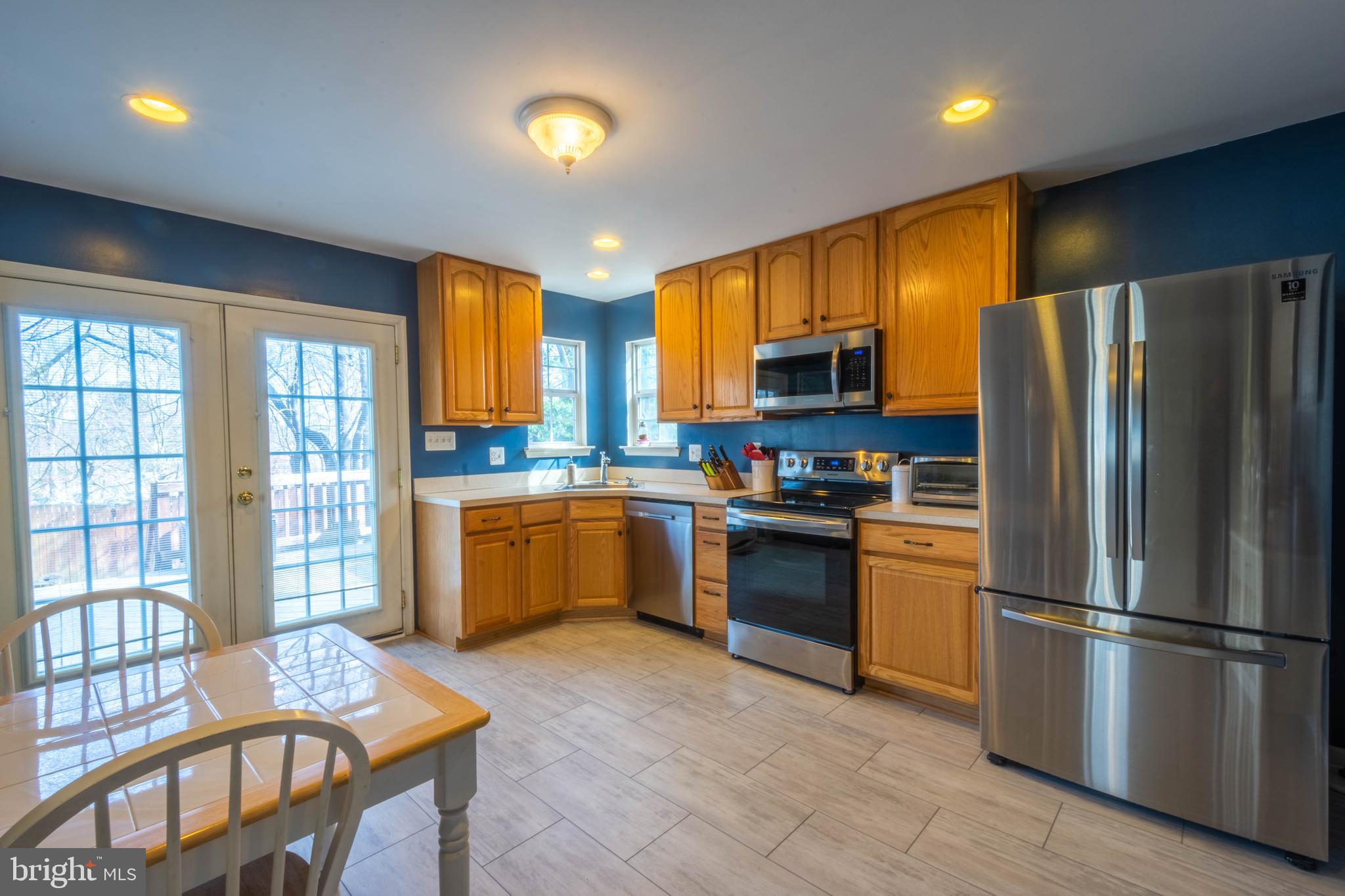 1406 Odenton Road Odenton, MD 21113 - Photo 4 of 42 Kitchen With Doors To Rear Deck