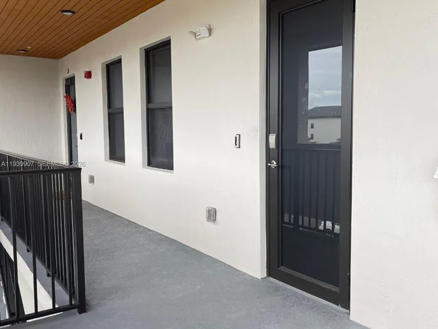 a front view of a building with street