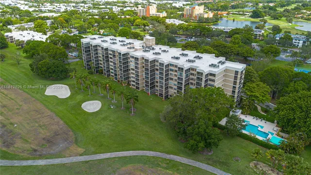 a view of a green yard