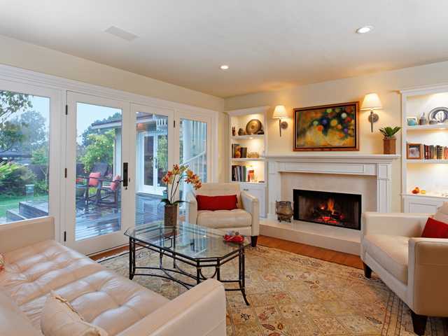 1316 Crest Road Del Mar, CA 92014 - Photo 4 of 25 Lovely, clean and cozy...walk out to the beautiful teak deck overlooking the spacious back yard...from the living room, the dining room or the master suite.