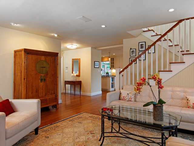 1316 Crest Road Del Mar, CA 92014 - Photo 5 of 25 Reminiscent of Craftsman architecture, the entry way is central to the main floor, with access to the kitchen and dining area, the living room and bedroom wing, or upstairs to the wonderful bonus room and deck with ocean and sunset views!