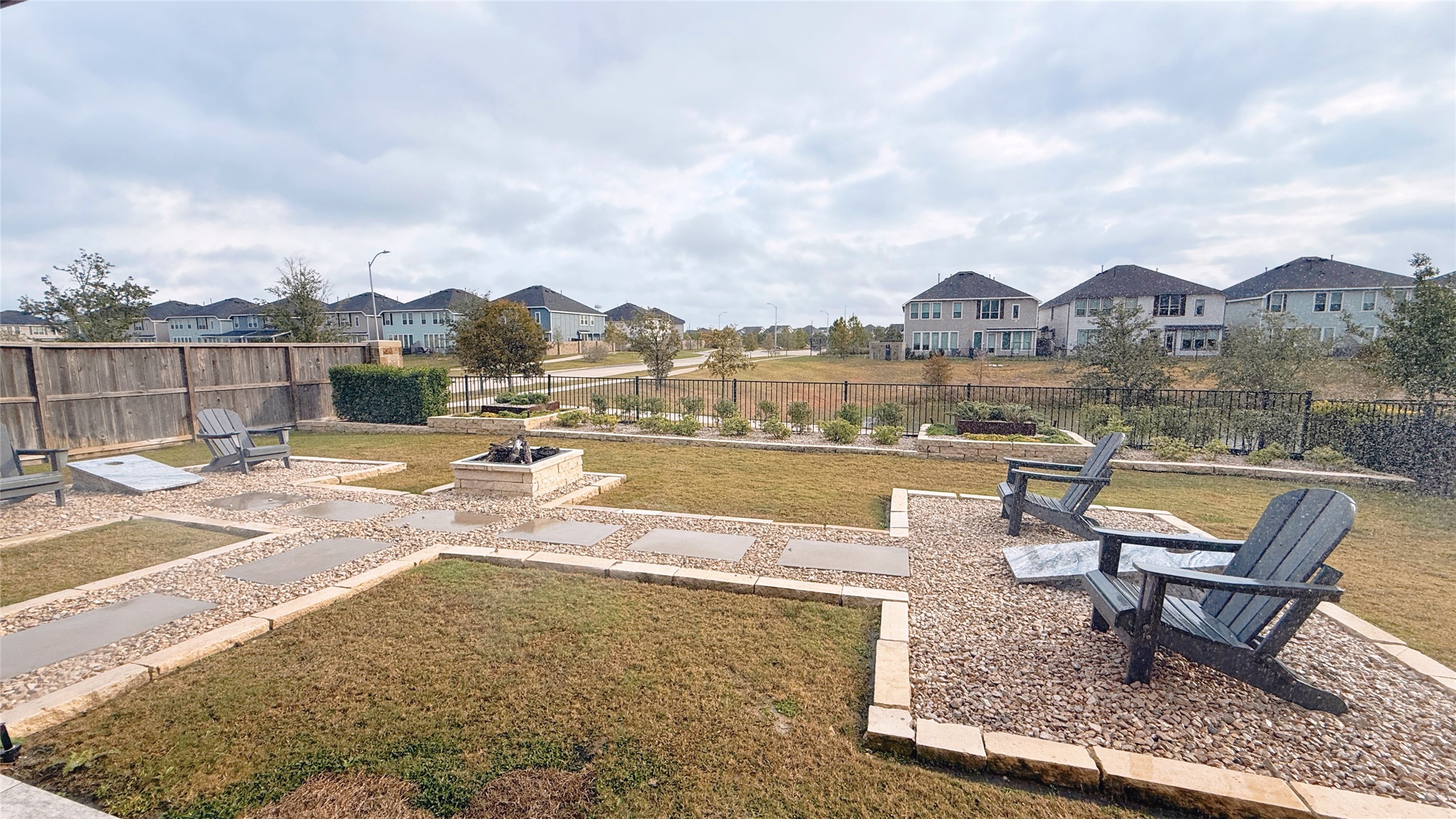5603 Logan Ridge Lane Fulshear, TX 77441 - Photo 38 of 43 Cornhole boards and seats included with the property!