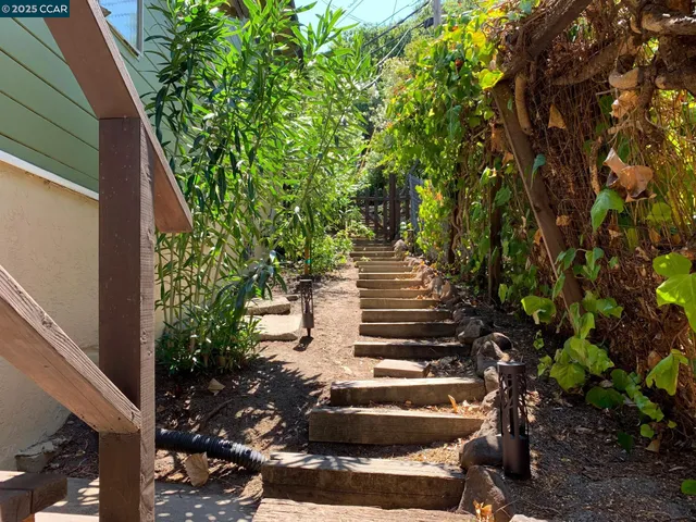 a view of a house with a garden