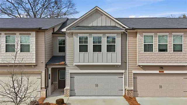 front view of a house with a street