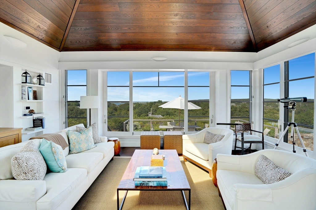 2 Squibnocket Road Chilmark, MA 02535 - Photo 23 of 42 a living room with furniture and a large window