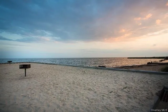 a view of a lake view and mountain in the back