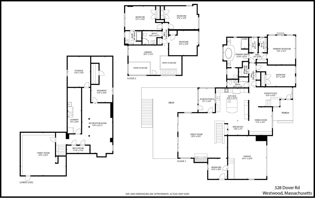 328 Dover Road Westwood, MA 02090 - Photo 41 of 41 a picture of a floor plan