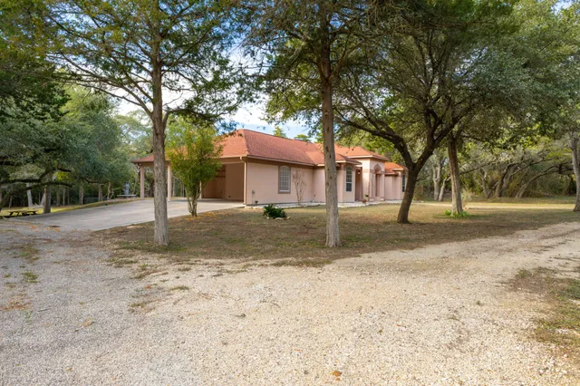 a view of a house with a outdoor space