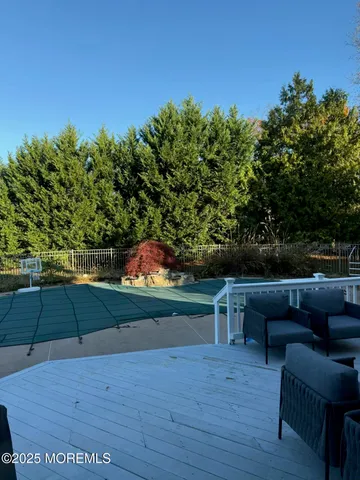a view of building with trees in the background