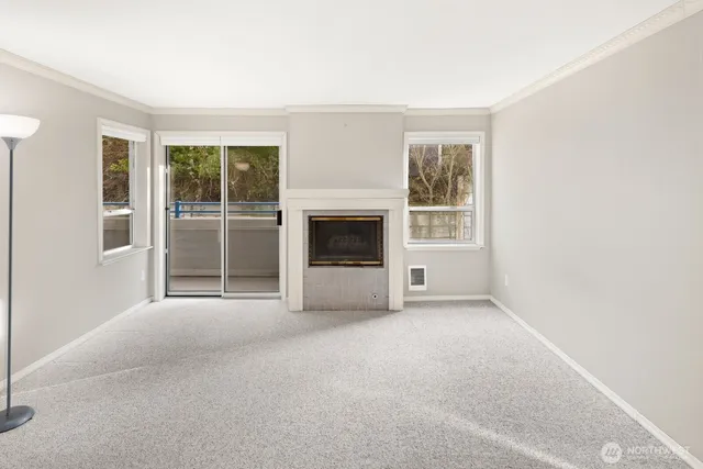 a view of balcony and yard