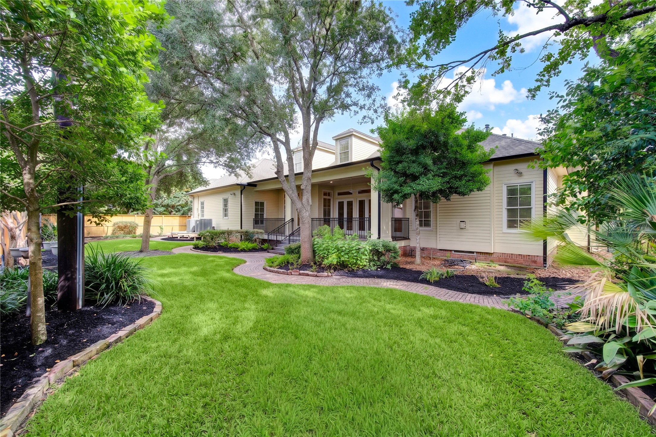 4615 Laurel Street Bellaire, TX 77401 - Photo 45 of 48 Landscaped backyard has plenty of room for a pool or just entaining!