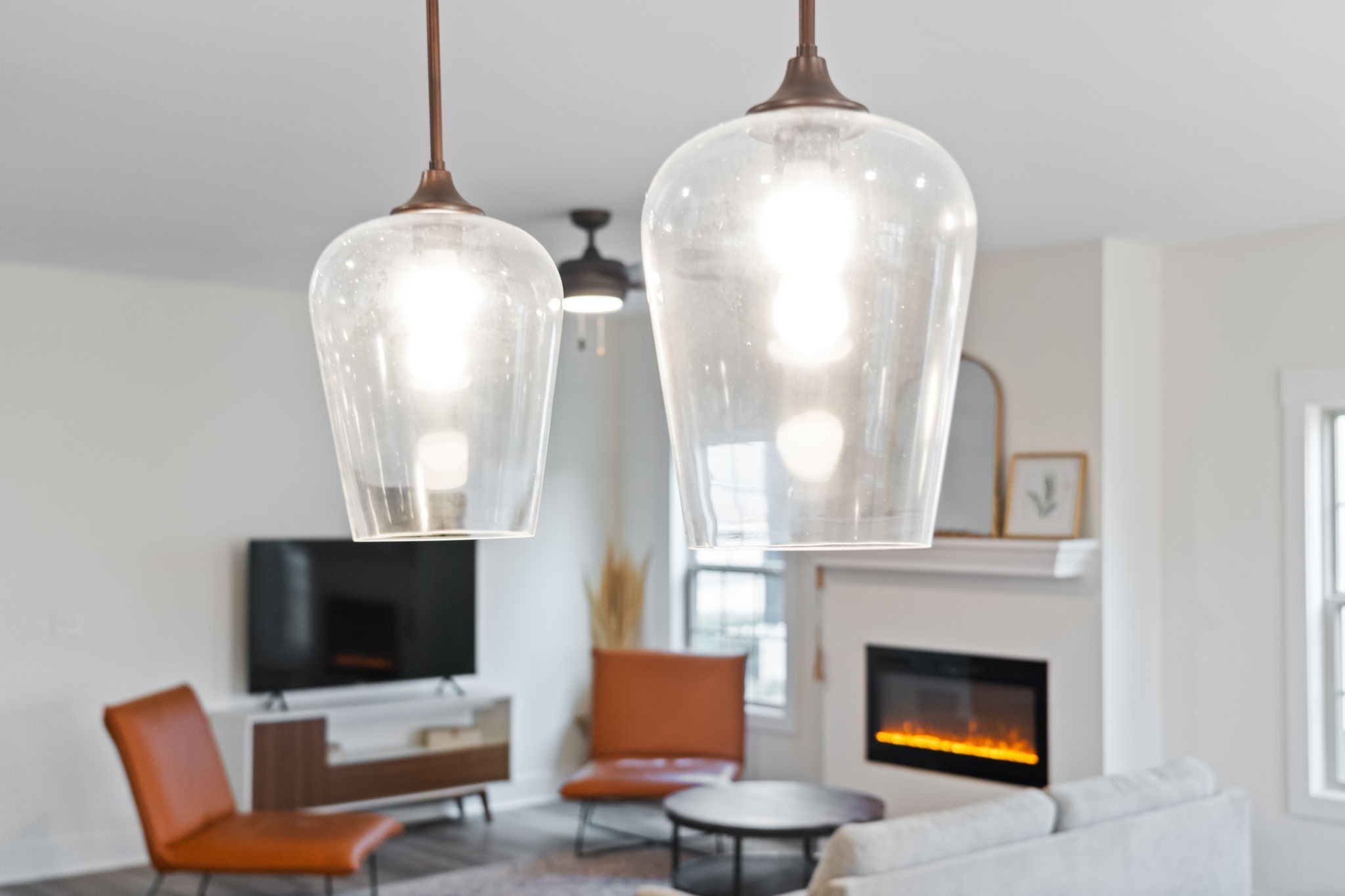 189 Dewberry Road Clarksville, TN 37042 - Photo 15 of 52 a living room with furniture a fireplace and a flat screen tv