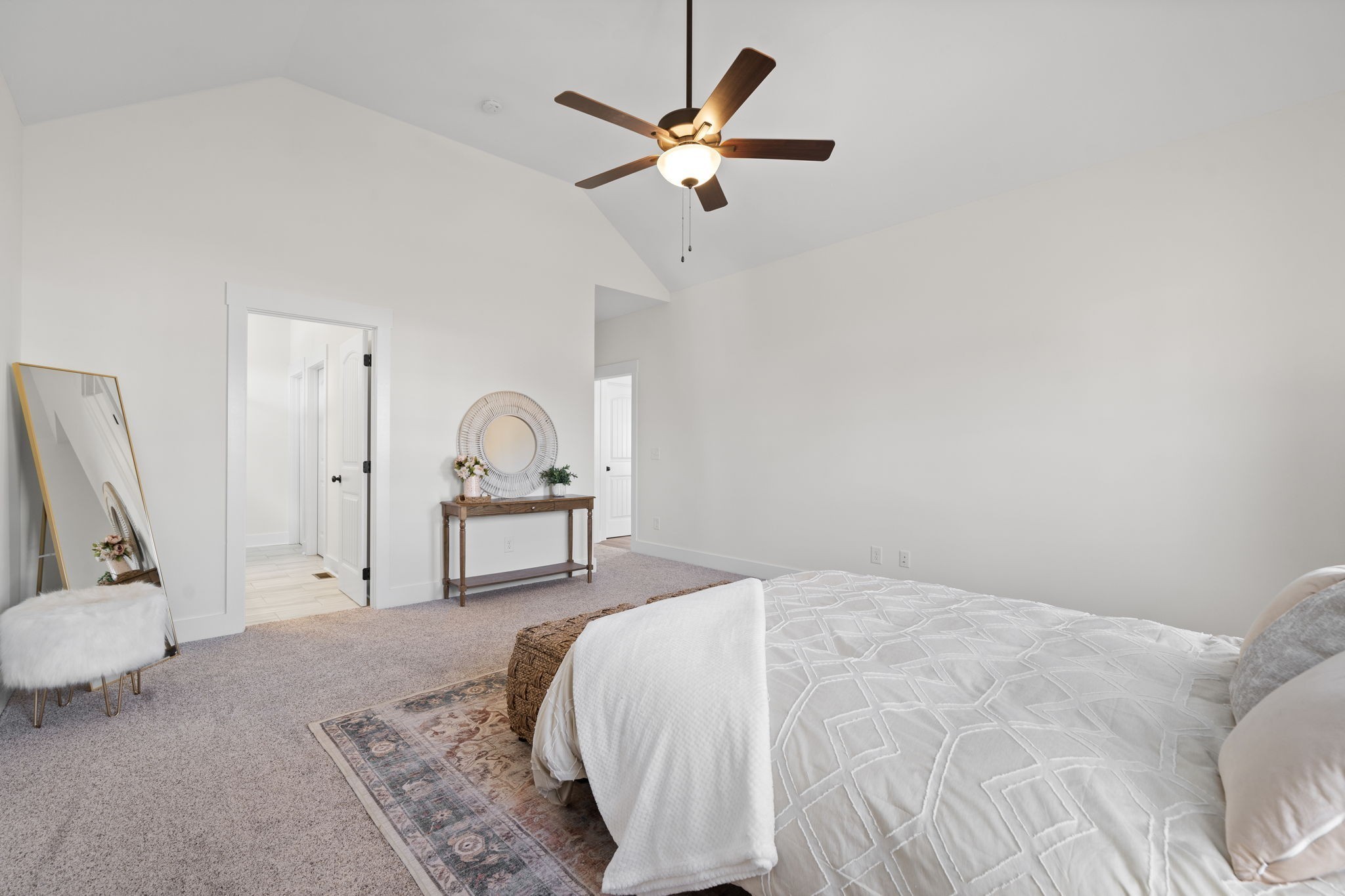 189 Dewberry Road Clarksville, TN 37042 - Photo 29 of 52 a bedroom with a bed and a ceiling fan