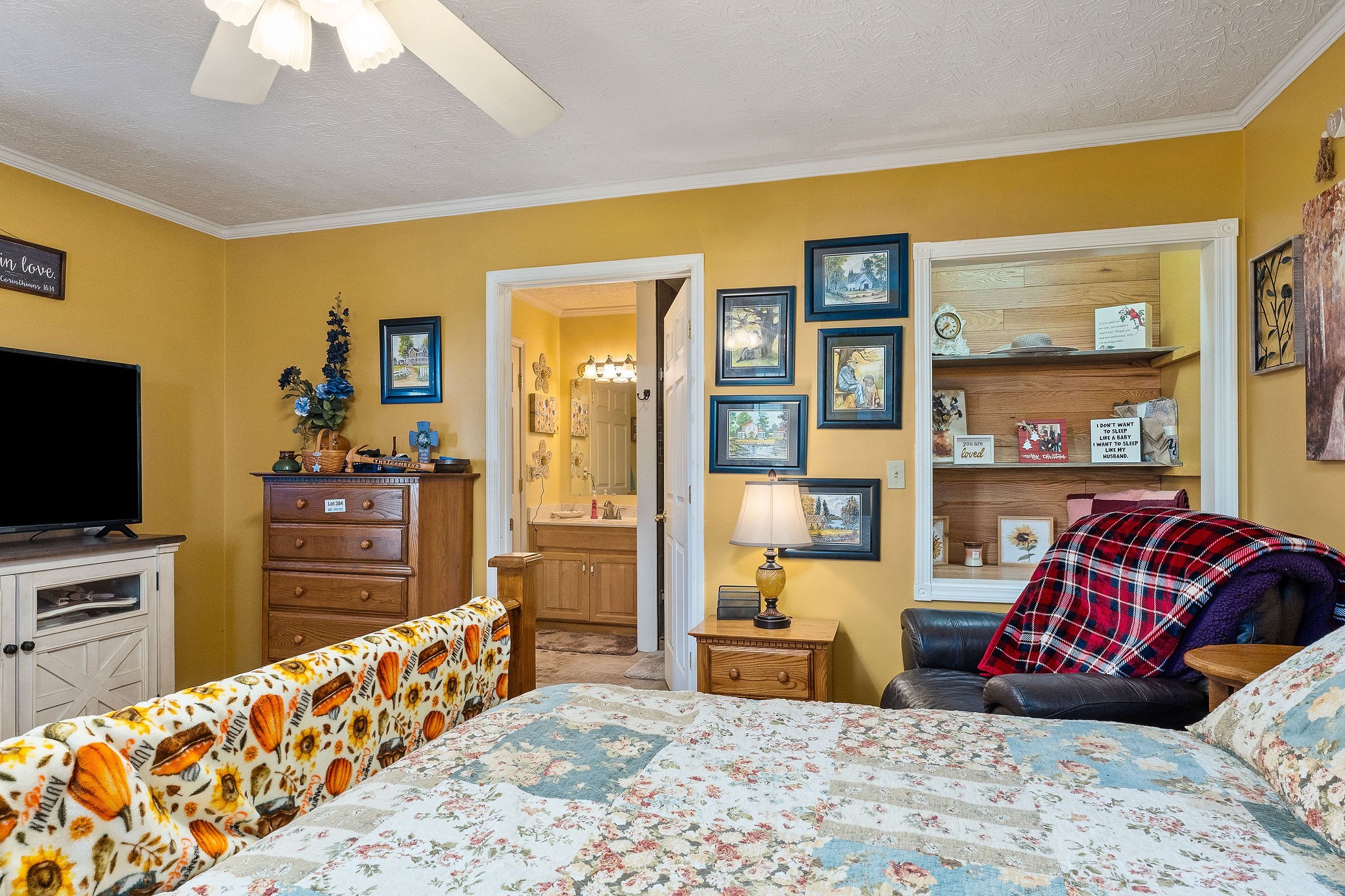 126 Ozone Road Monroe, TN 38573 - Photo 31 of 40 a bedroom with furniture and a flat screen tv