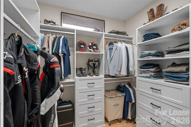 a view of walk in closet