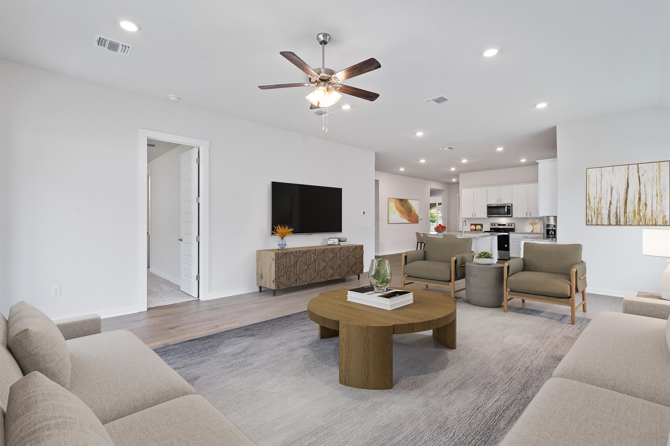 305 Barton Run Drive Georgetown, TX 78628 - Photo 6 of 20 Living Room Has been Digitally Staged
