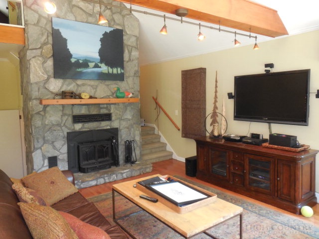 378 Howard's Creek Road Boone, NC 28607 - Photo 8 of 35 a living room with furniture and a fireplace