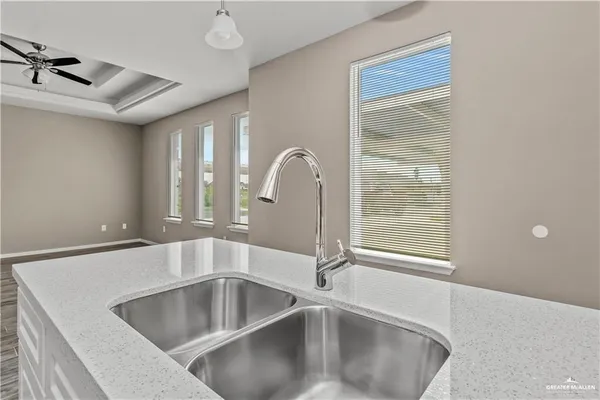 a close view of sink and tap