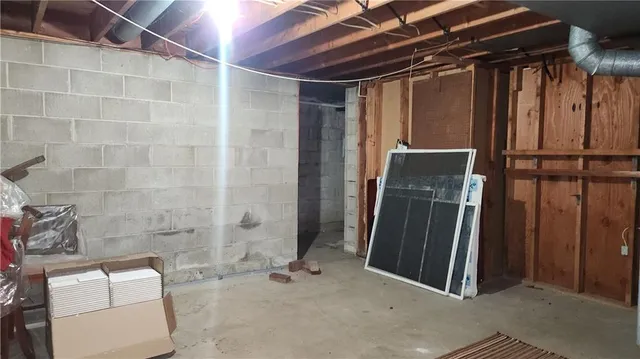 a view of storage and utility room