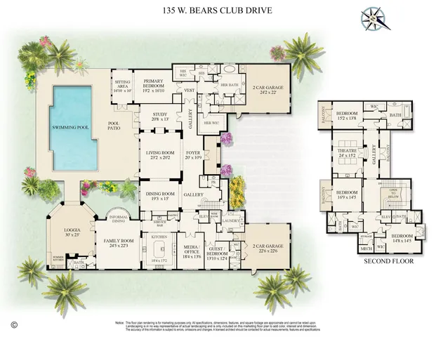 $12,950,000 | 135 West Bears Club Drive, Jupiter, FL 33477