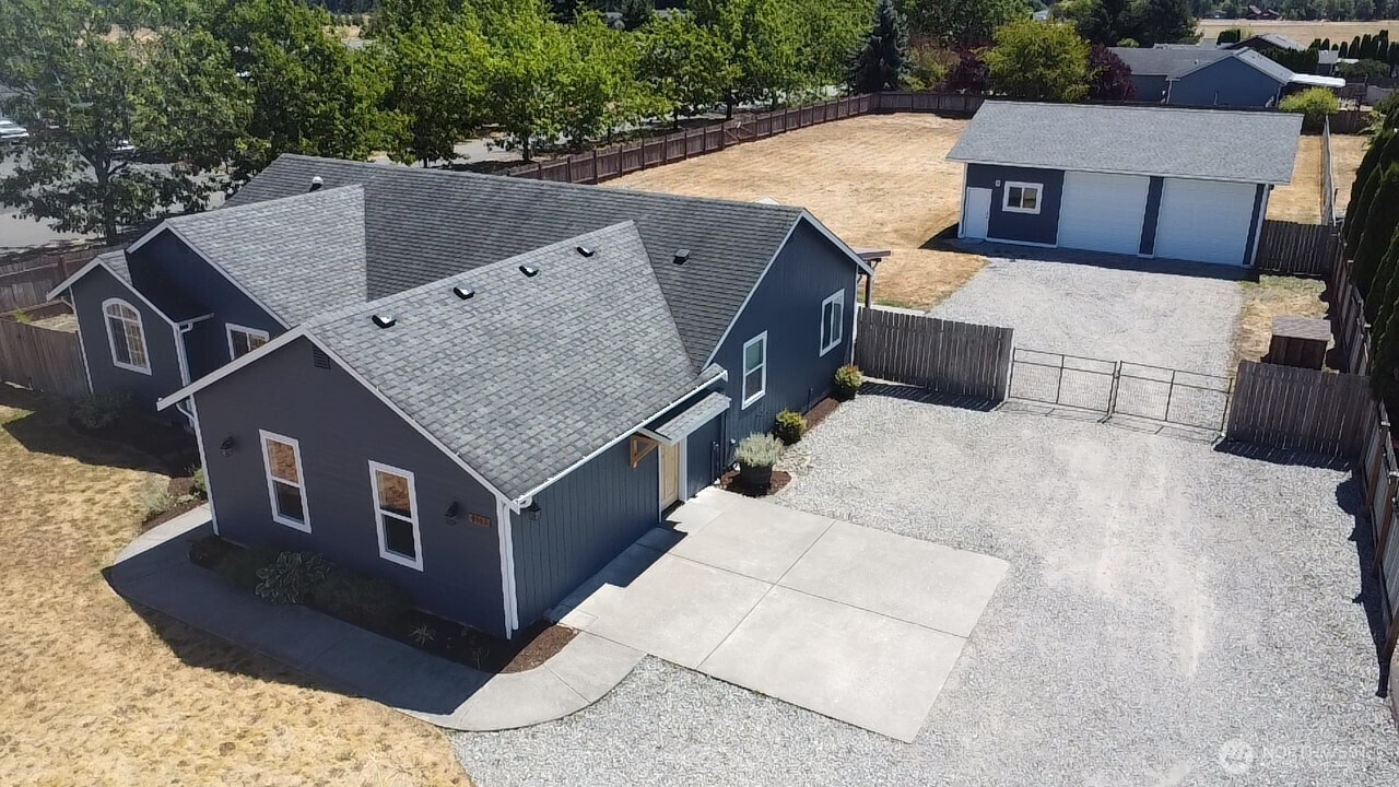 8603 194th Avenue Southwest Rochester, WA 98579 - Photo 1 of 32 an aerial view of a house with large space