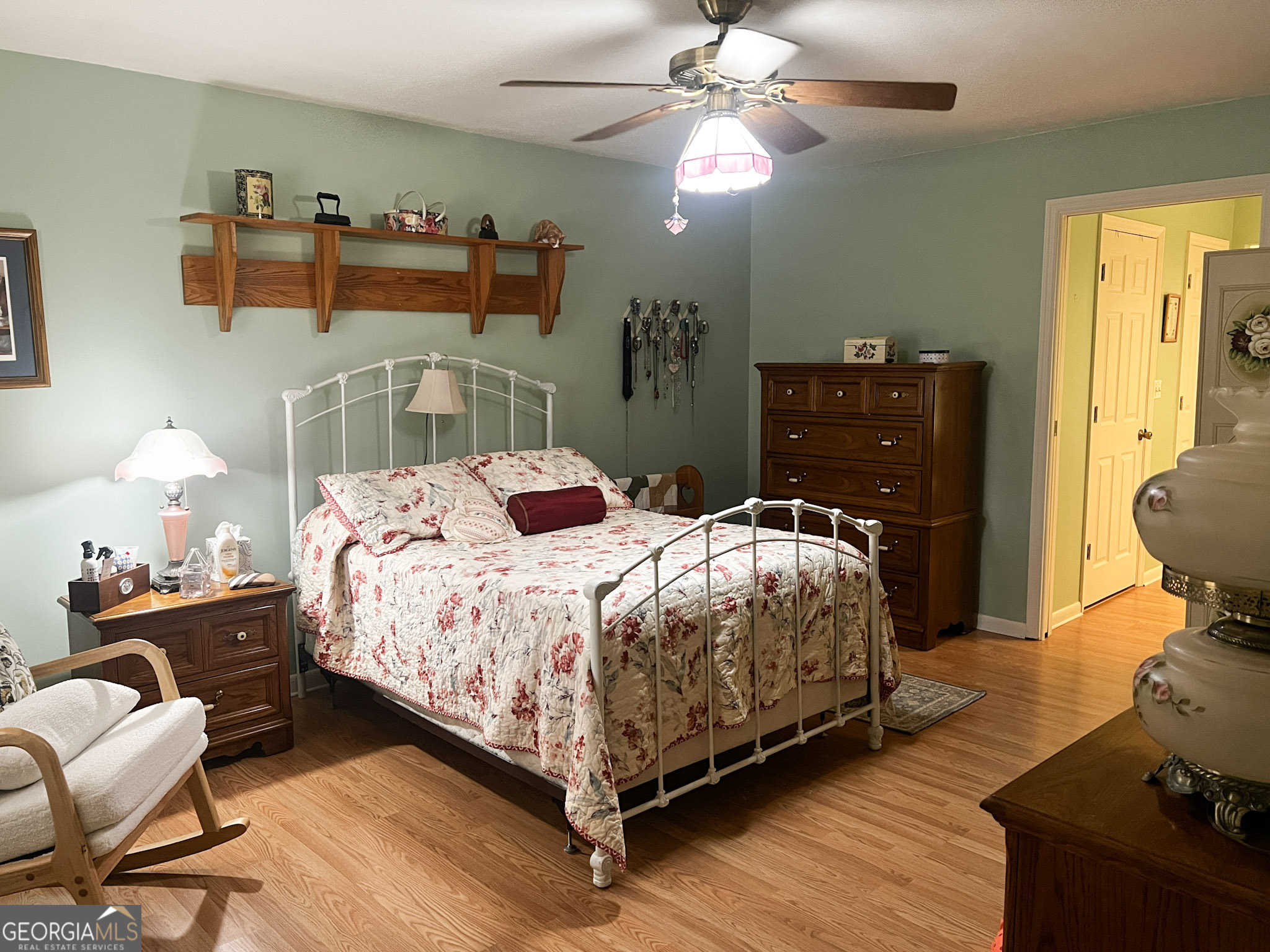 153 View Street Clarkesville, GA 30523 - Photo 11 of 31 a bedroom with a bed and wooden floor