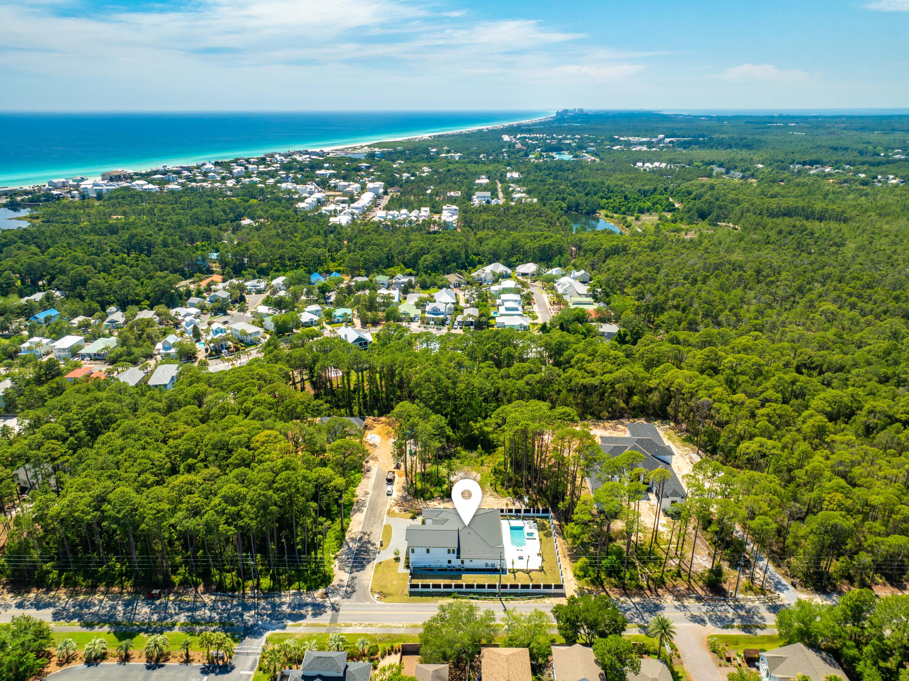 1124 Thompson Road Santa Rosa Beach, FL 32459 - Photo 43 of 44 1124 Thompson Aerial Marked-8