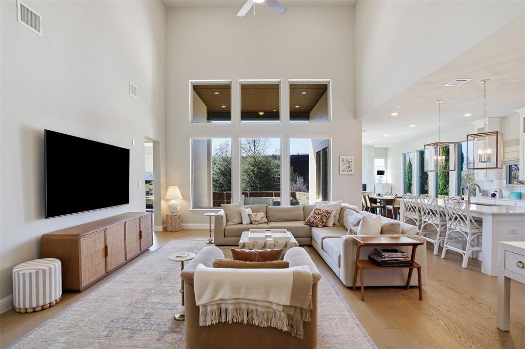 9435 Rockmount Drive Dallas, TX 75243 - Photo 3 of 32 a living room with furniture a flat screen tv and a large window