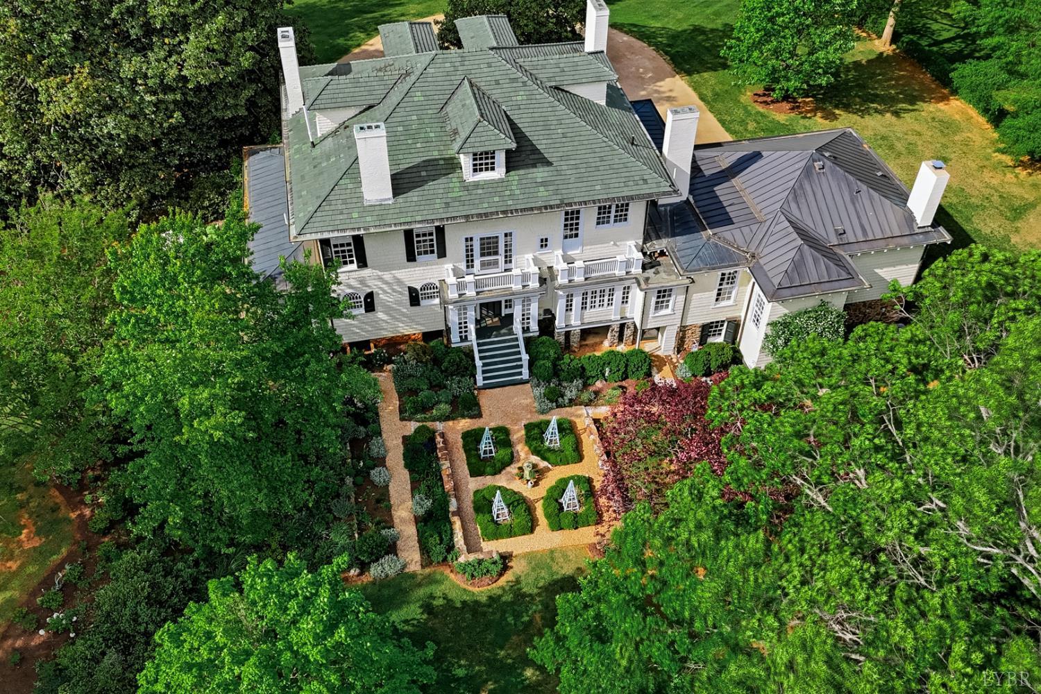 1304 Langhorne Road Lynchburg, VA 24503 - Photo 2 of 96 an aerial view of a house with garden space and street view