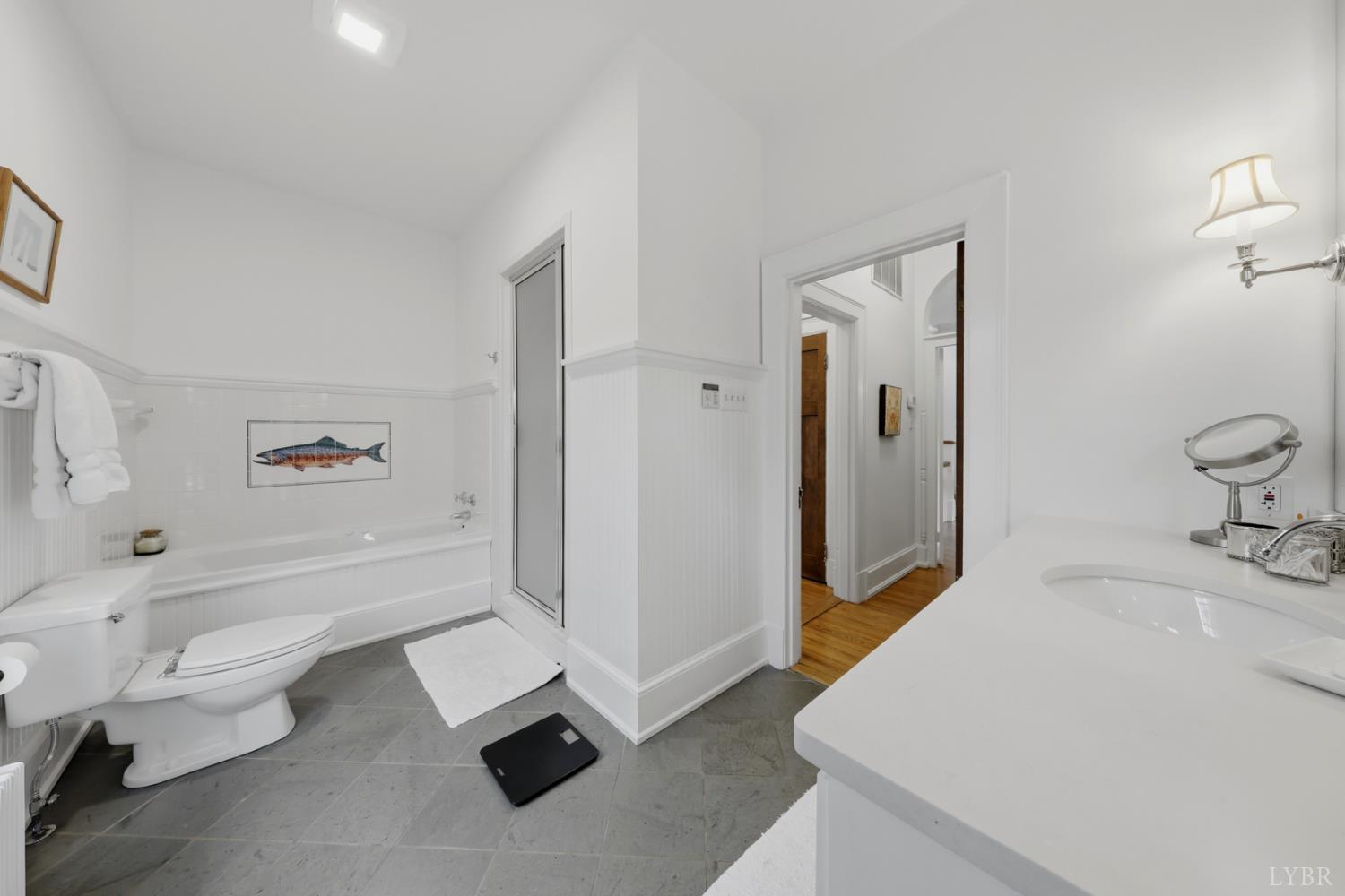 1304 Langhorne Road Lynchburg, VA 24503 - Photo 61 of 96 a spacious bathroom with a tub sink toilet and a mirror