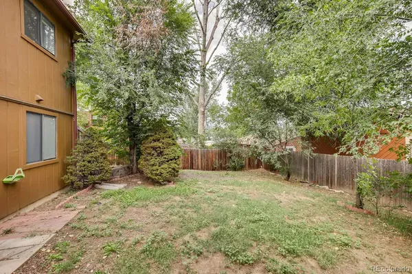 a view of backyard with tree