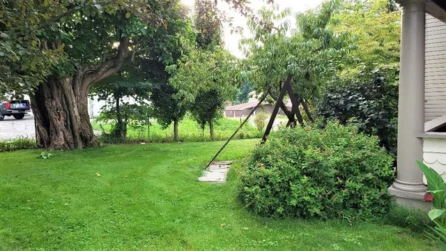 a kitchen with a stove and a refrigerator
