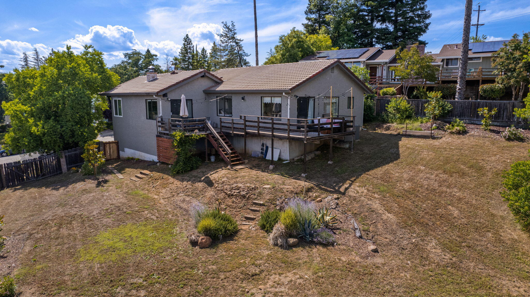 3718 Cal Ore Drive Redding, CA 96001 - Photo 28 of 28 a view of a house with backyard and sitting area