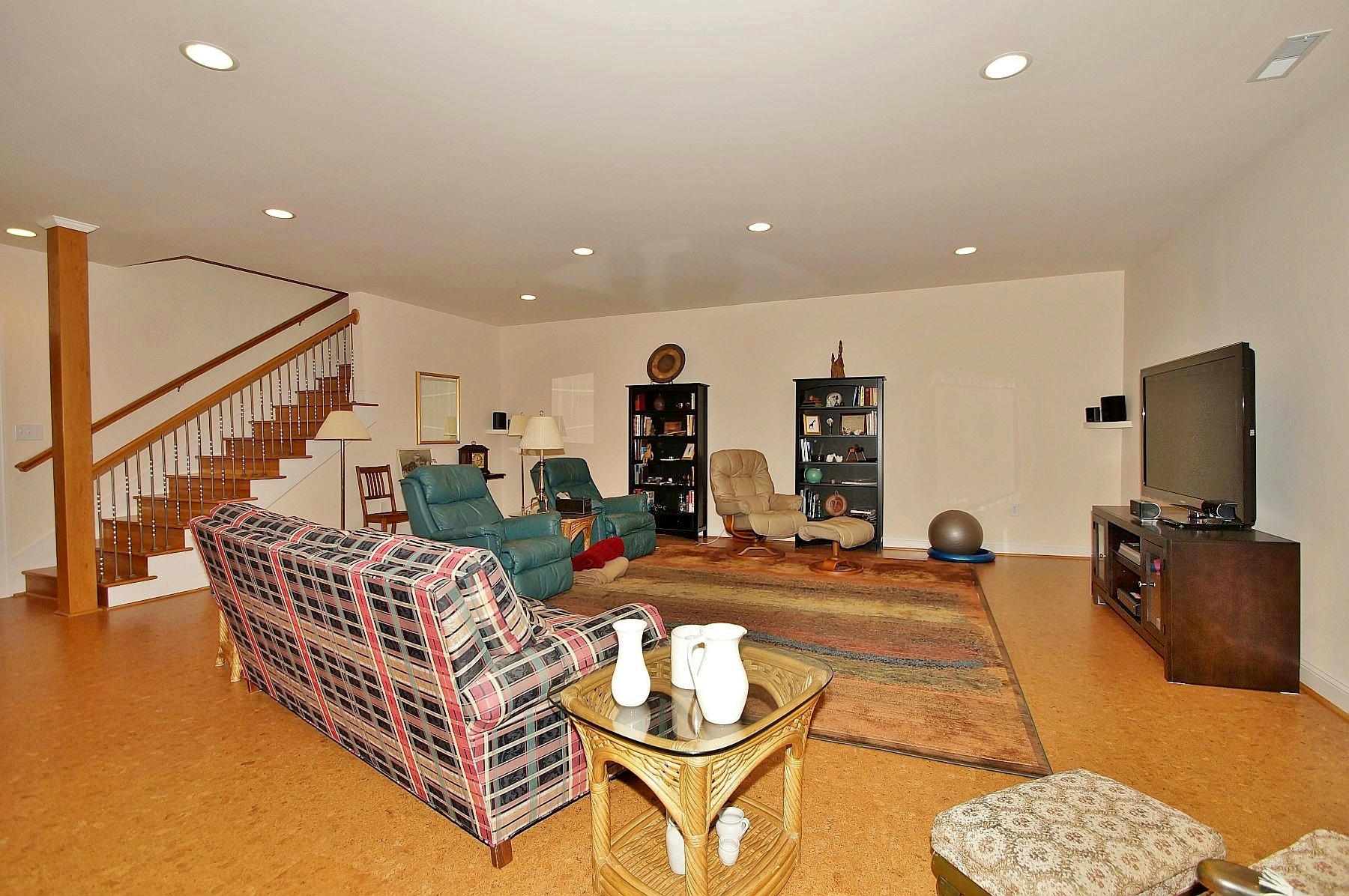 2865 New Ridge Road Elliston, VA 24087 - Photo 65 of 94 a living room with furniture and a flat screen tv