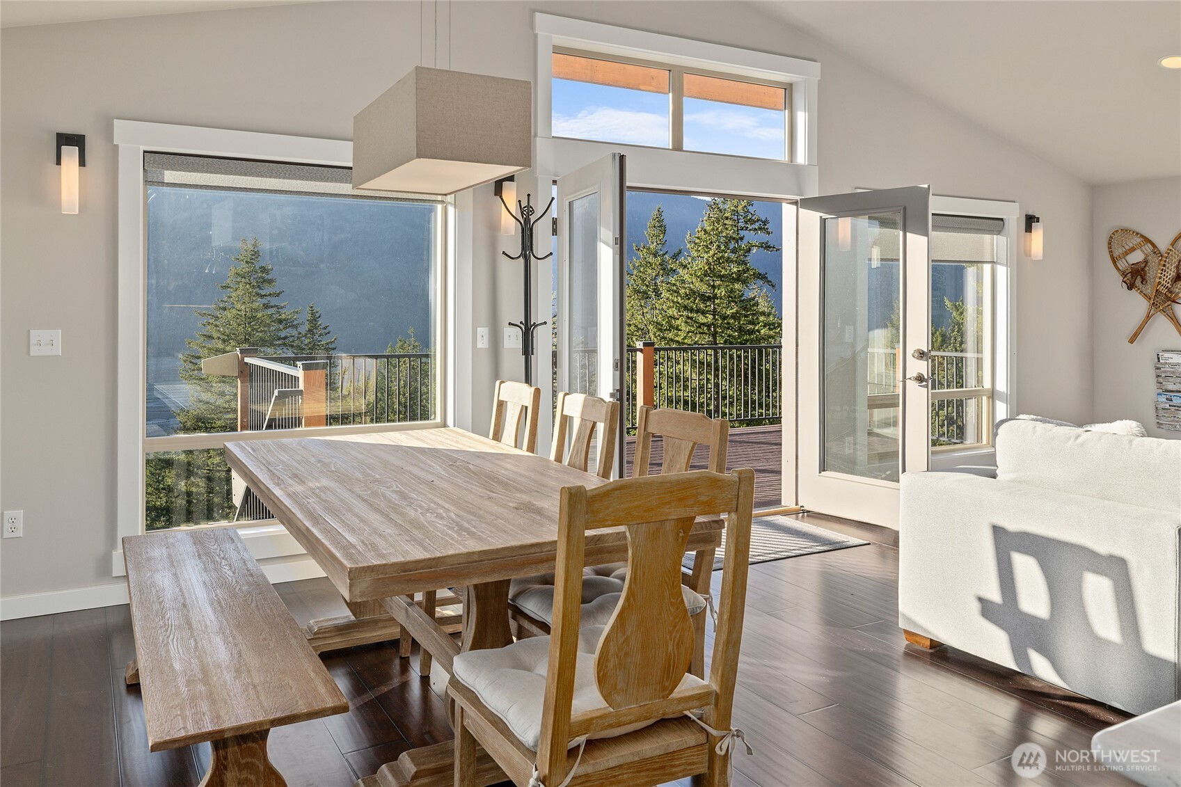 1840 Morgan Creek Road Ronald, WA 98940 - Photo 28 of 33 a view of a dining room with furniture window and wooden floor