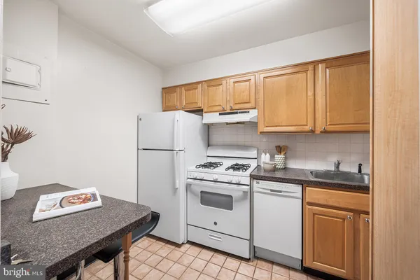 a kitchen with a stove a sink and a refrigerator