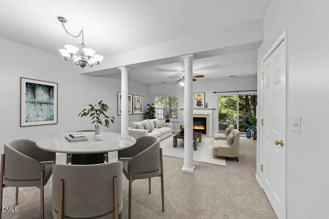 a view of an empty room and window