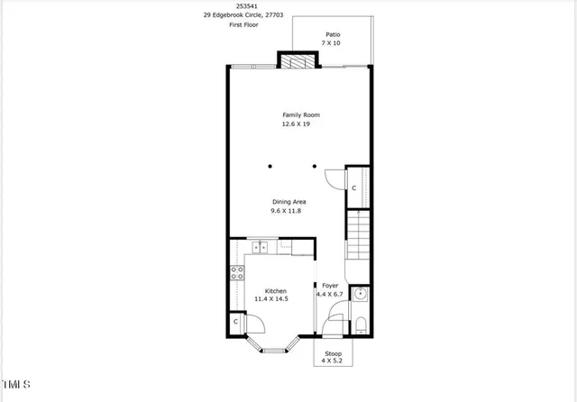 a view of an empty room