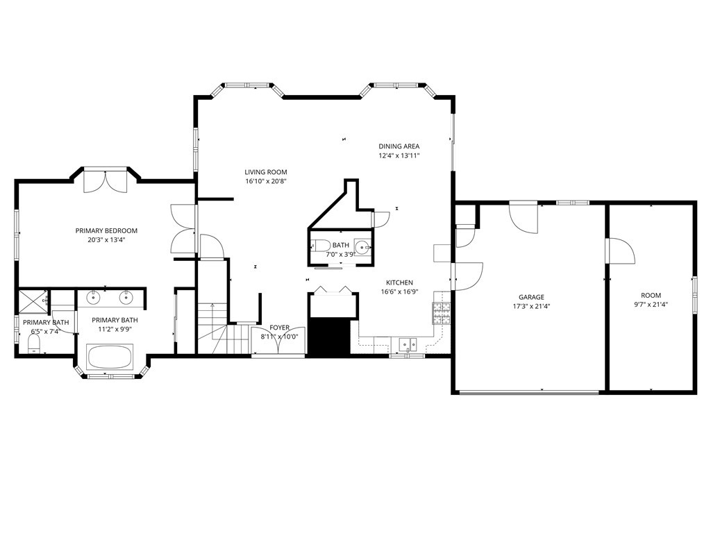 10870 Santa Ana Road Atascadero, CA 93422 - Photo 65 of 67 Floorplan of main level. Layout and measurements are approximate.