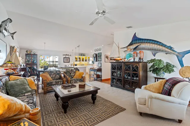 a view of a dining room and livingroom view