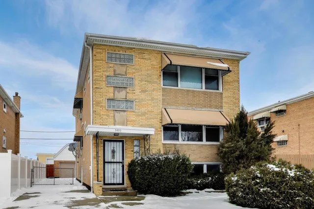 a front view of a house